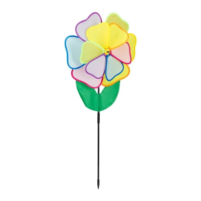 Flor de cata-vento multicolorida