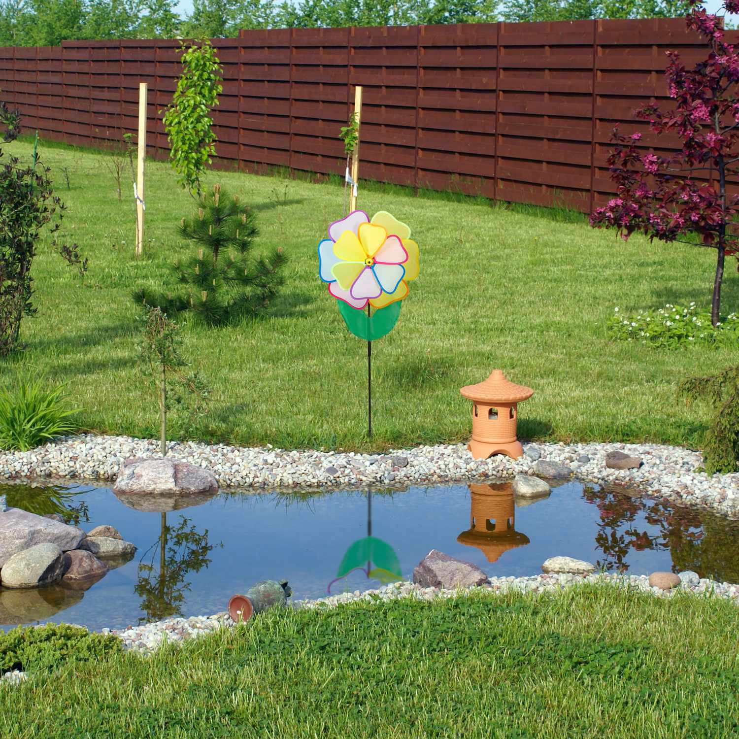 Windspinner bloem veelkleurig