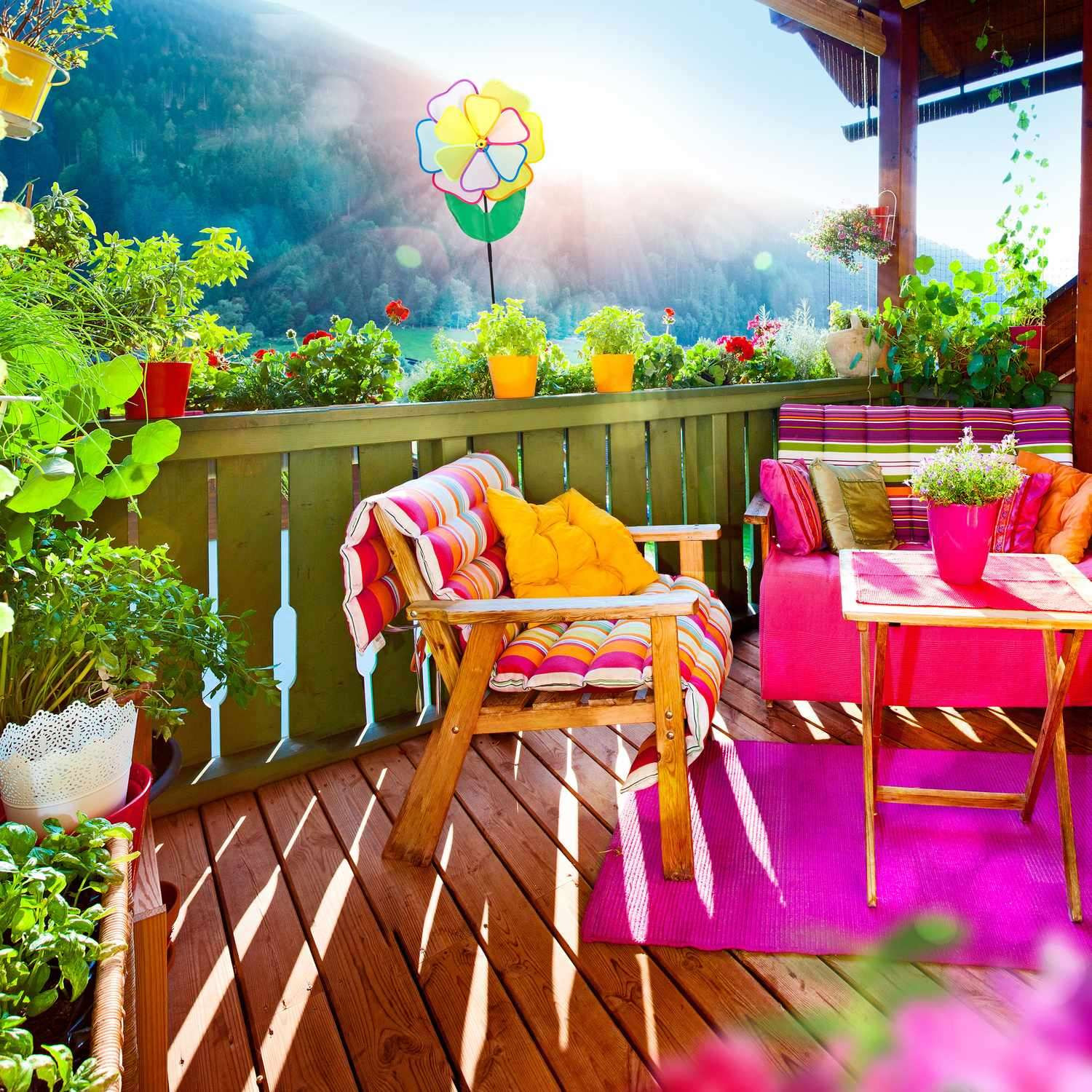 Windspiel Blume bunt