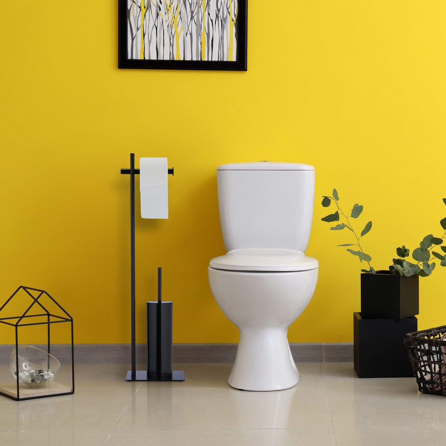 Ensemble WC sur pied noir