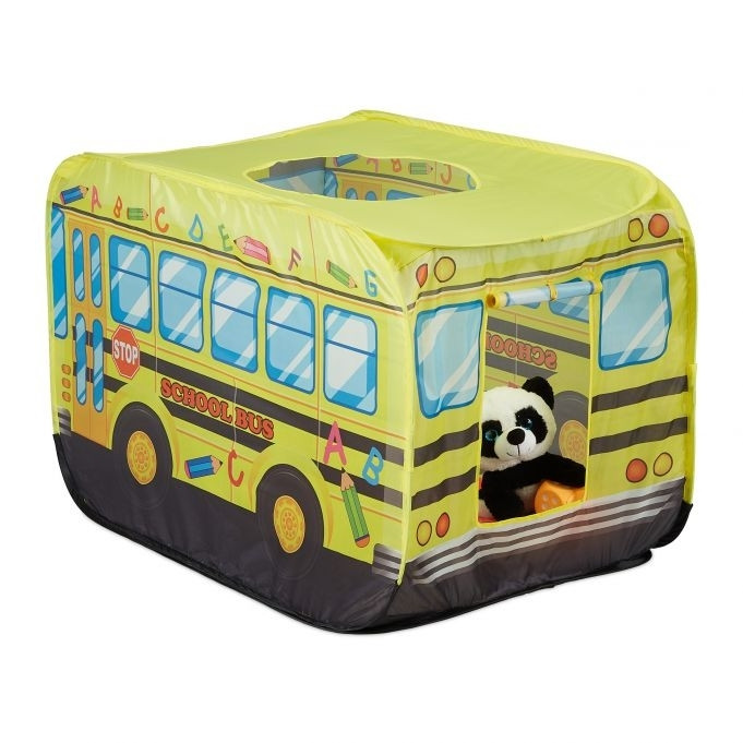 Pop-up speeltent Schoolbus