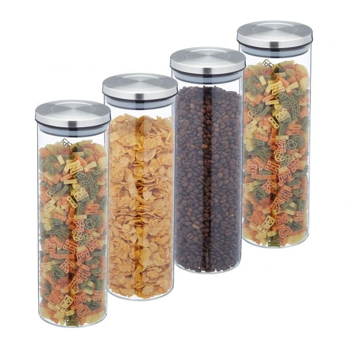 4 bocaux de conservation 1600 ml