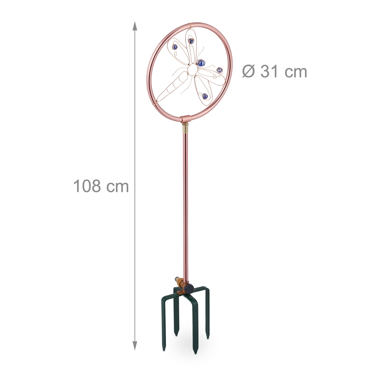 Irrigatore da giardino con libellula