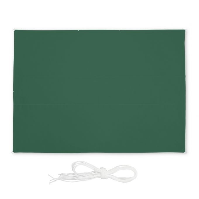Vela de sol rectangular verde
