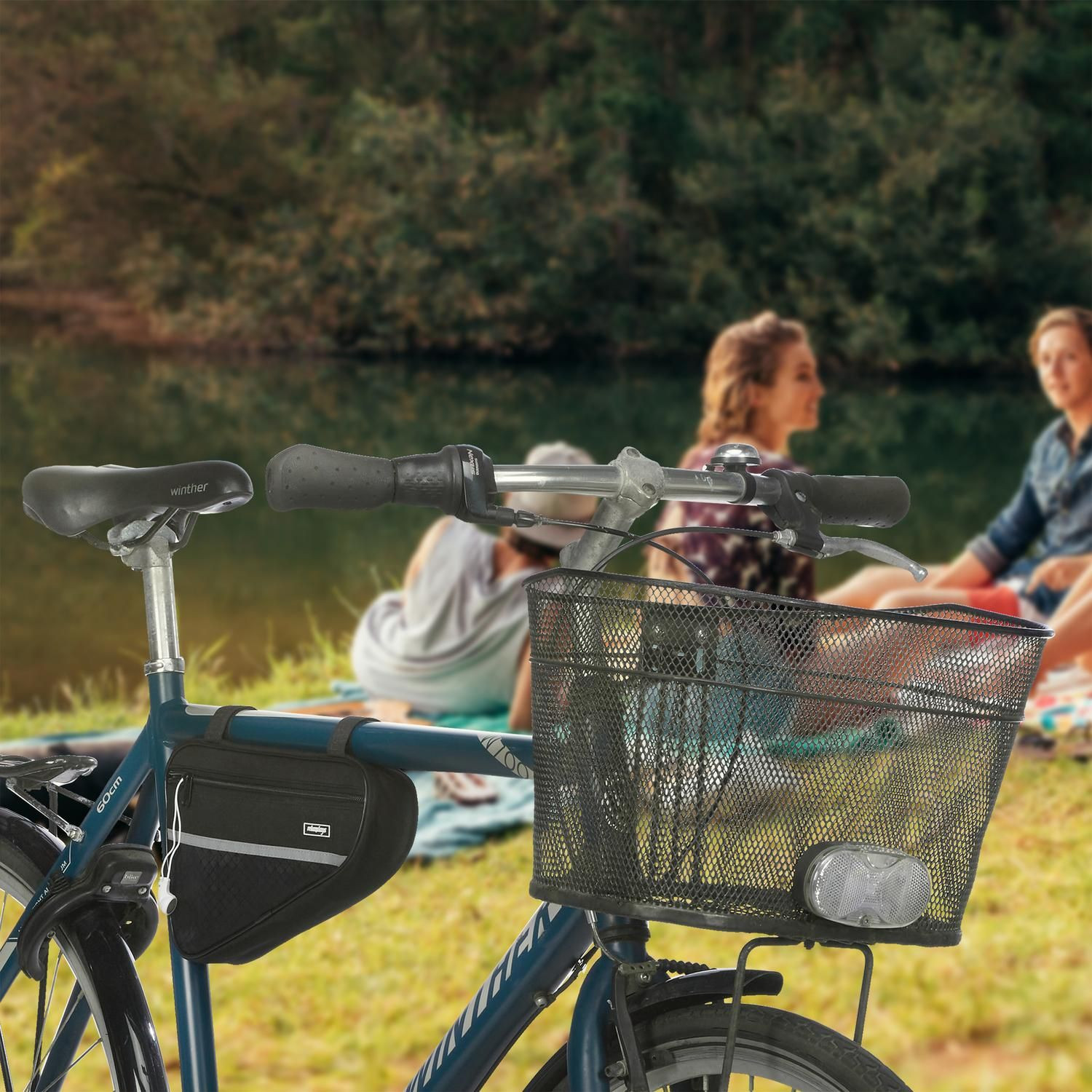 Driehoekige tas voor fietsframe