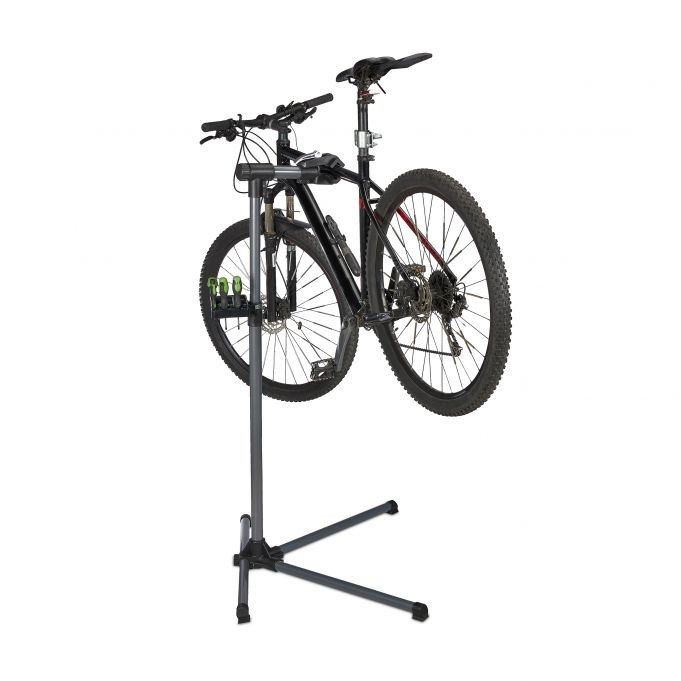 Mounting stand for bicycle with tray