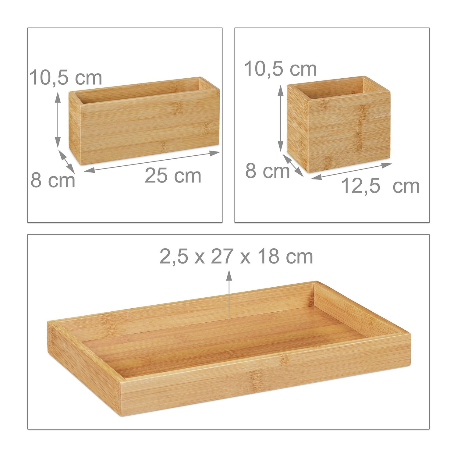 Ensemble de rangement de bureau 4 pièces