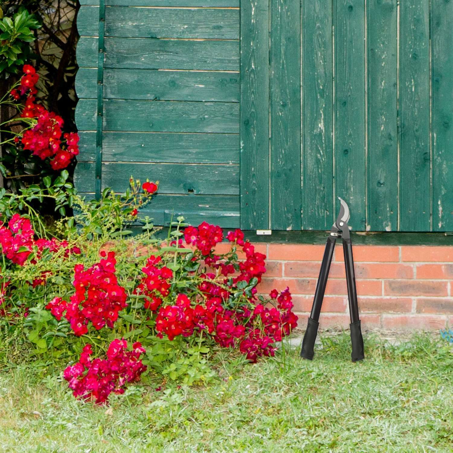Bypass-Gartenschere in Schwarz