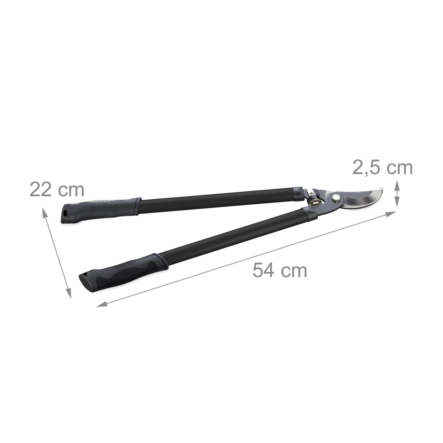 Bypass pruning shears in black