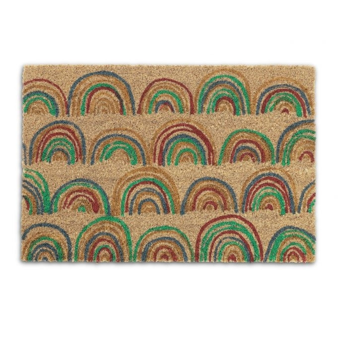 Felpudo de coco "Arco iris