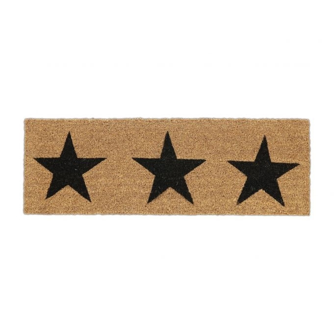 Tapete de coco com estrelas estreitas