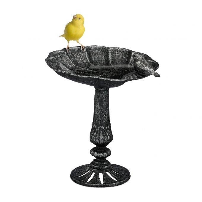 Staande vogelbad van gietijzer