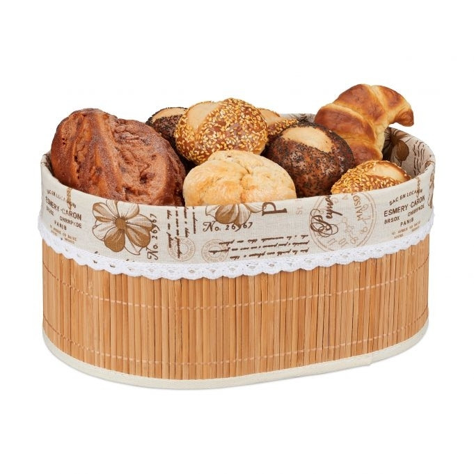 Cesta de pão em bambu Paris