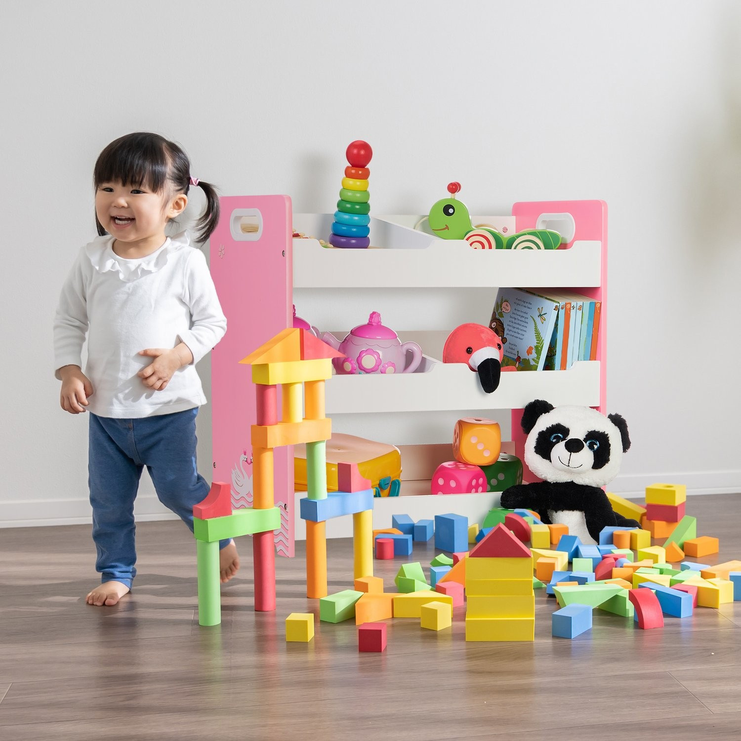 Scaffale per bambini con 5 scomparti