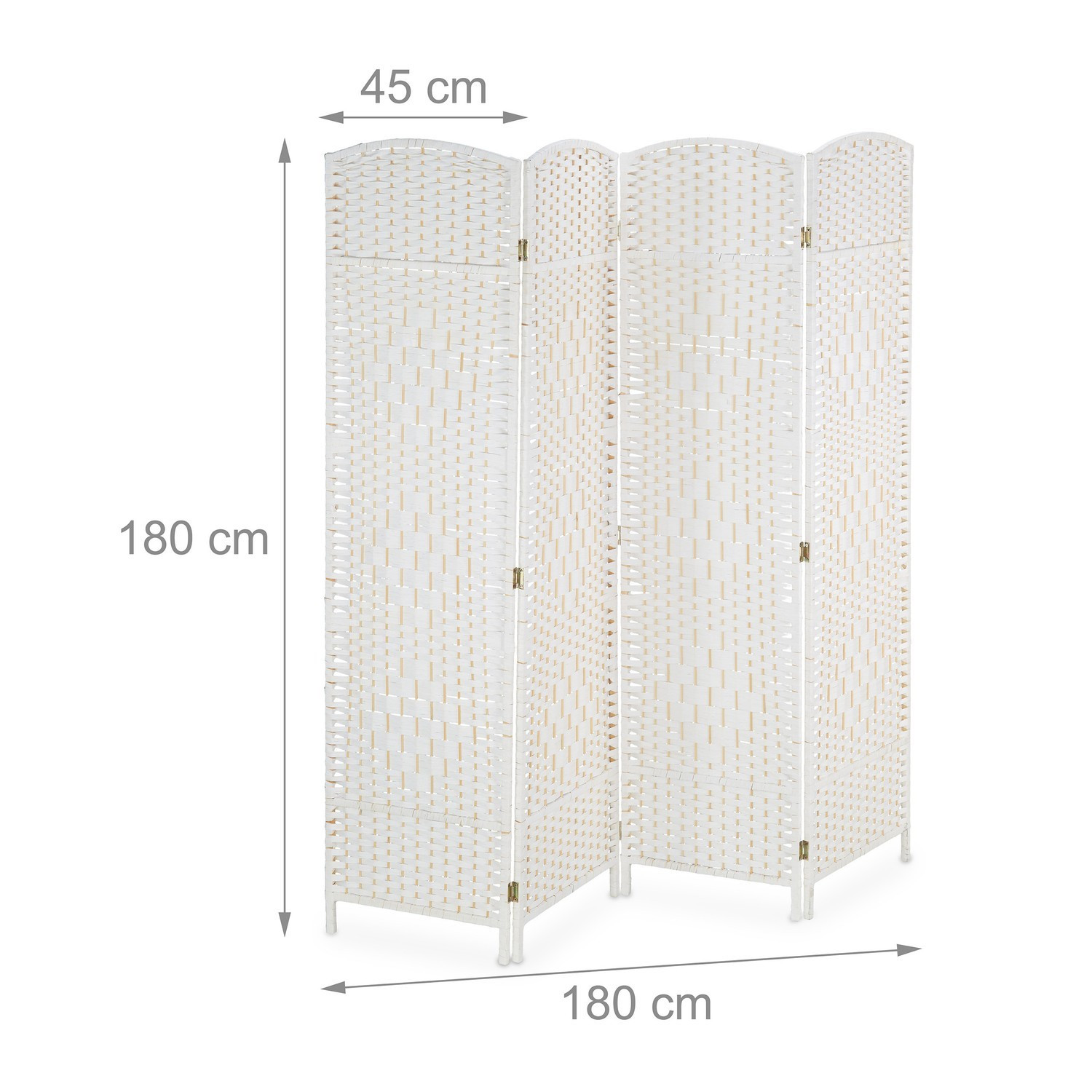 4-delig scherm in wit
