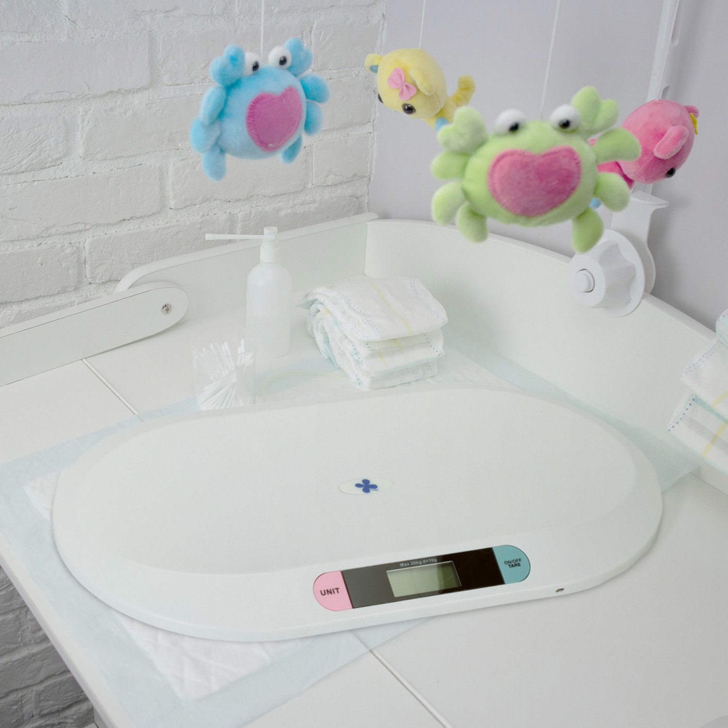 Balança digital para bebês com cabo USB