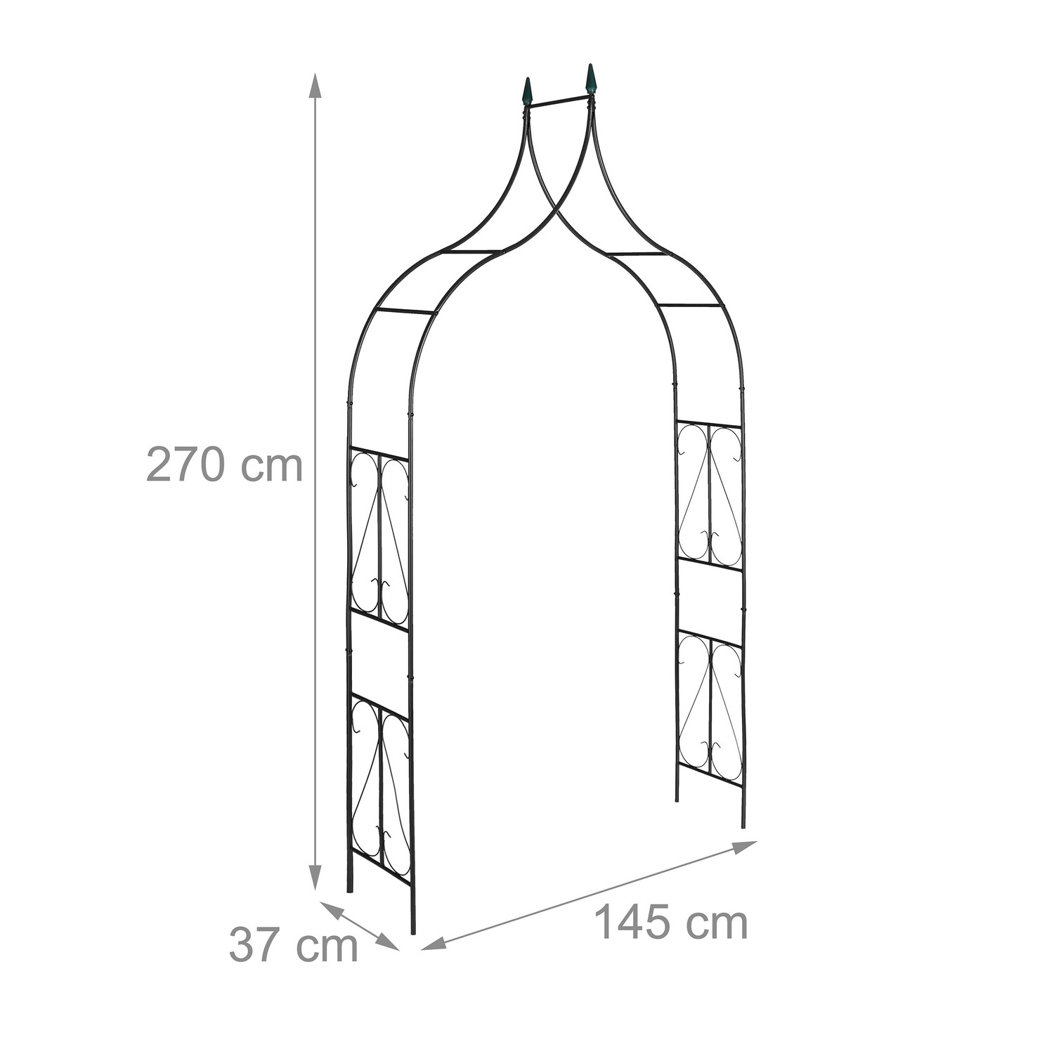 Spitzschleife in Schwarz