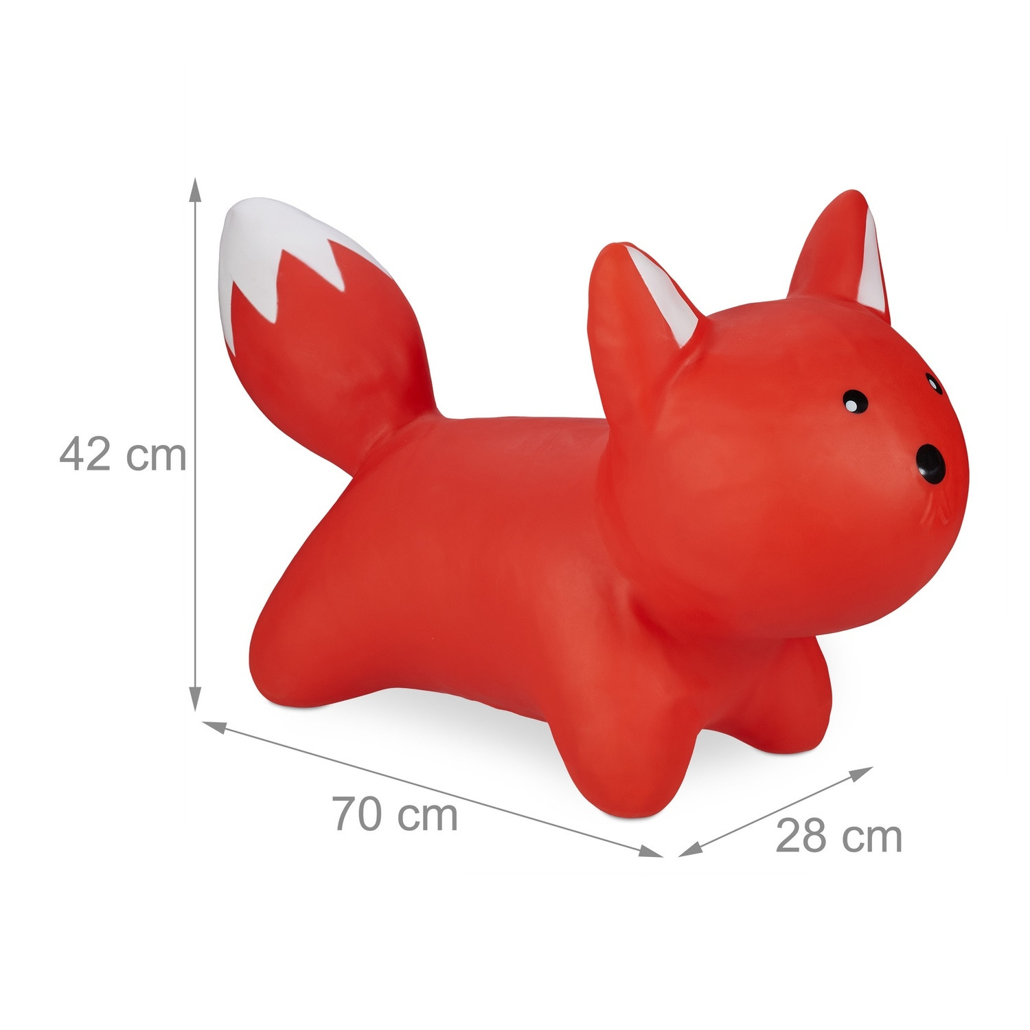 Springtier Fuchs rot