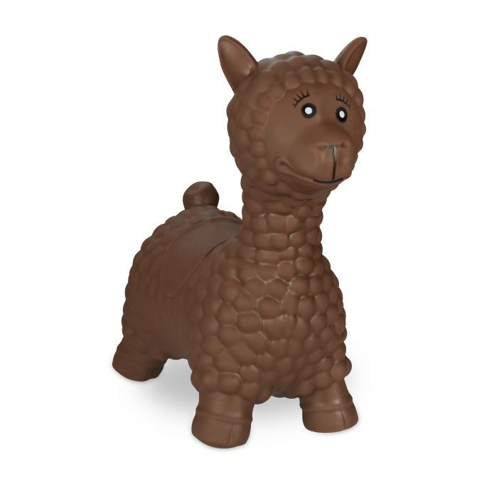 Stuiterende lama in bruin