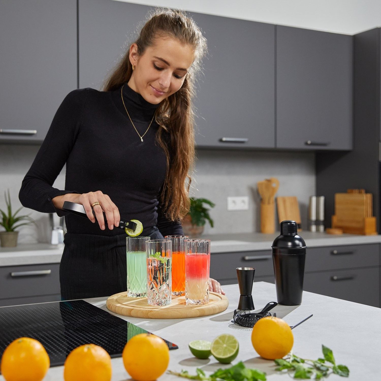 Cocktailshaker-Set in 5 Teilen