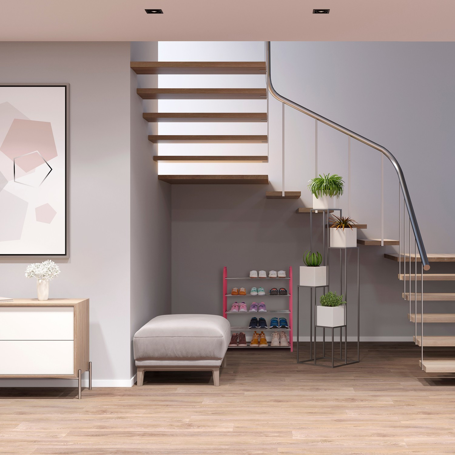 Scaffale per scarpe per bambini