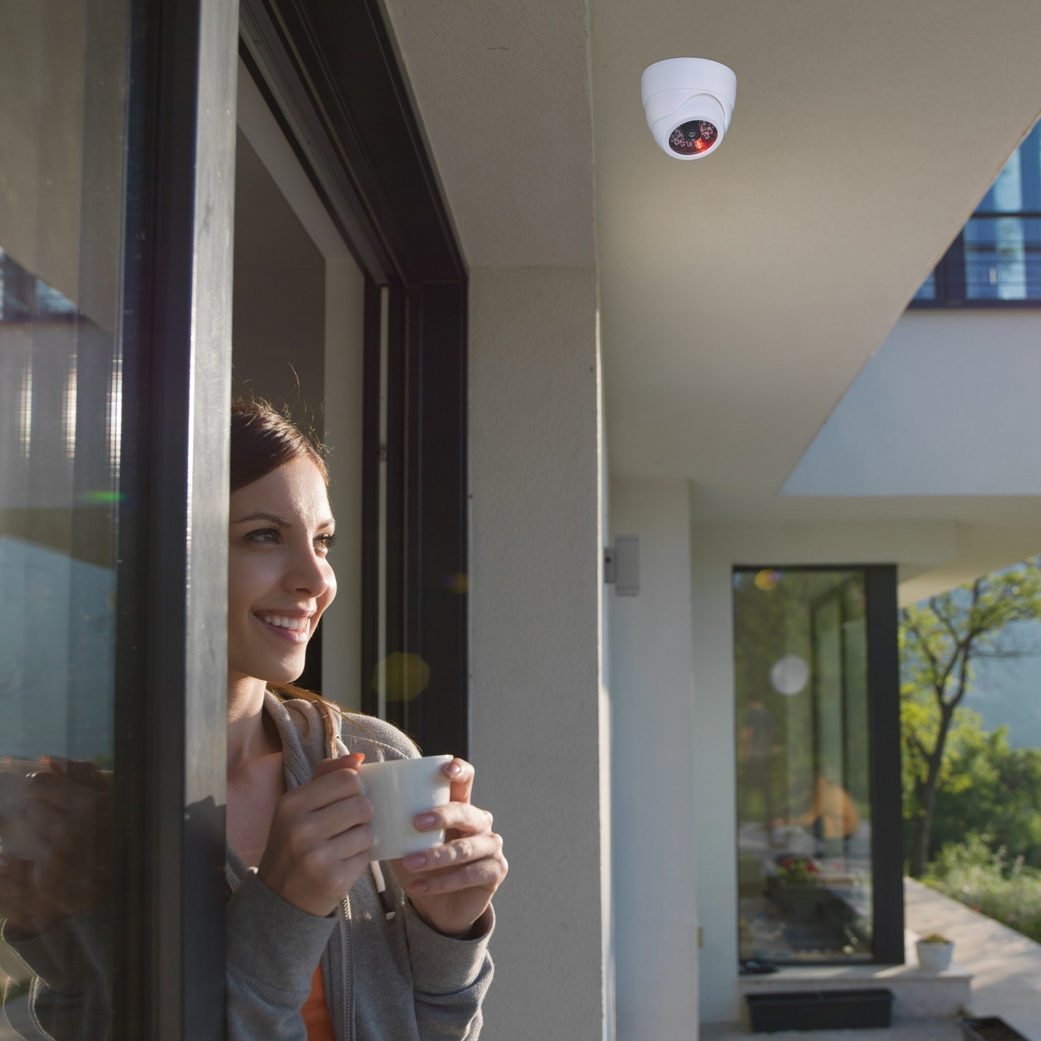 Kamera-Attrappe mit LED