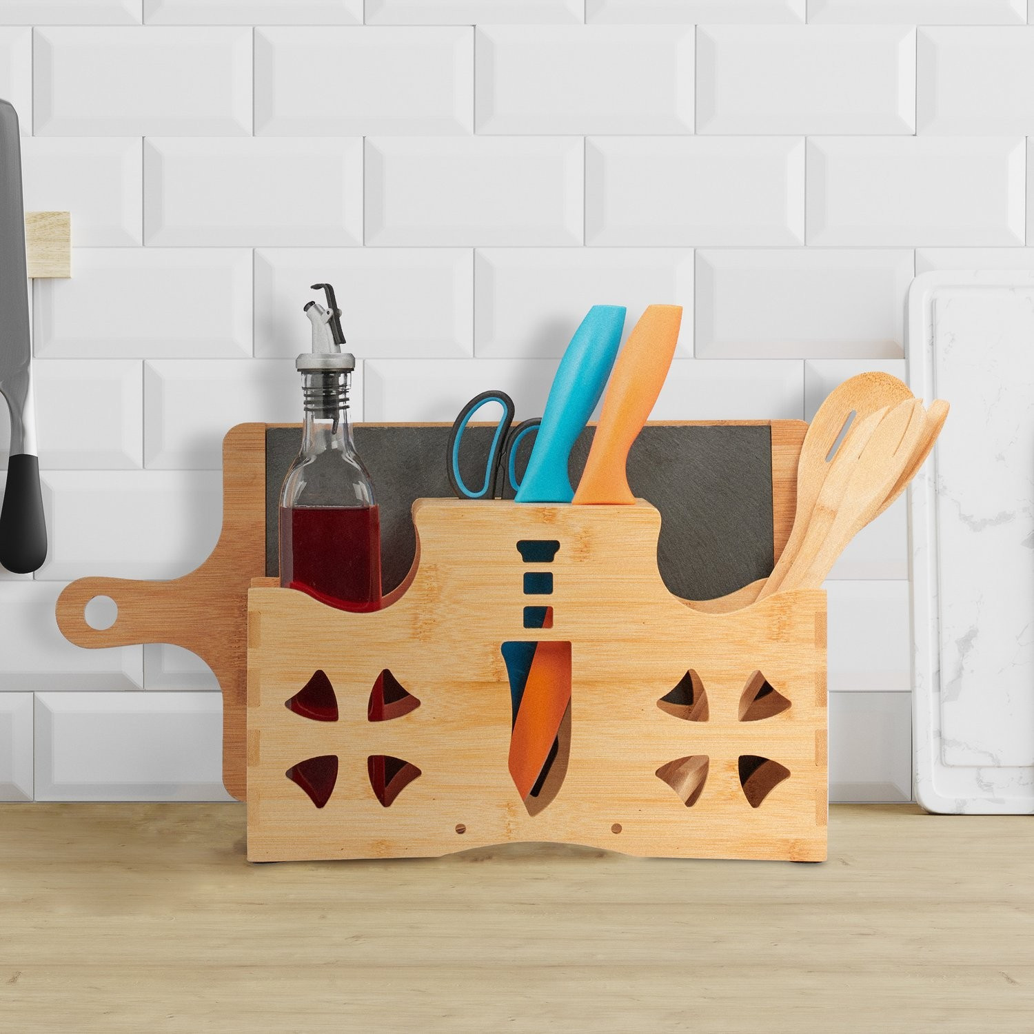 Porte-couverts avec support pour planche