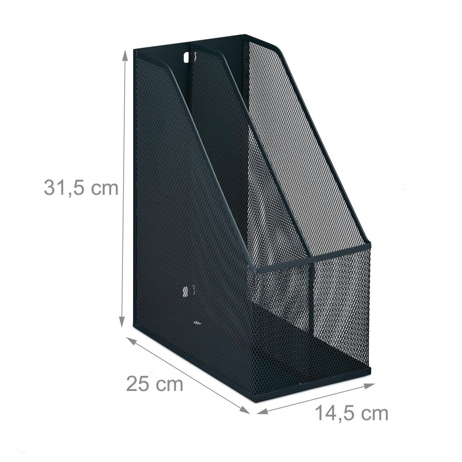 Porte-revues en filet 2 compartiments