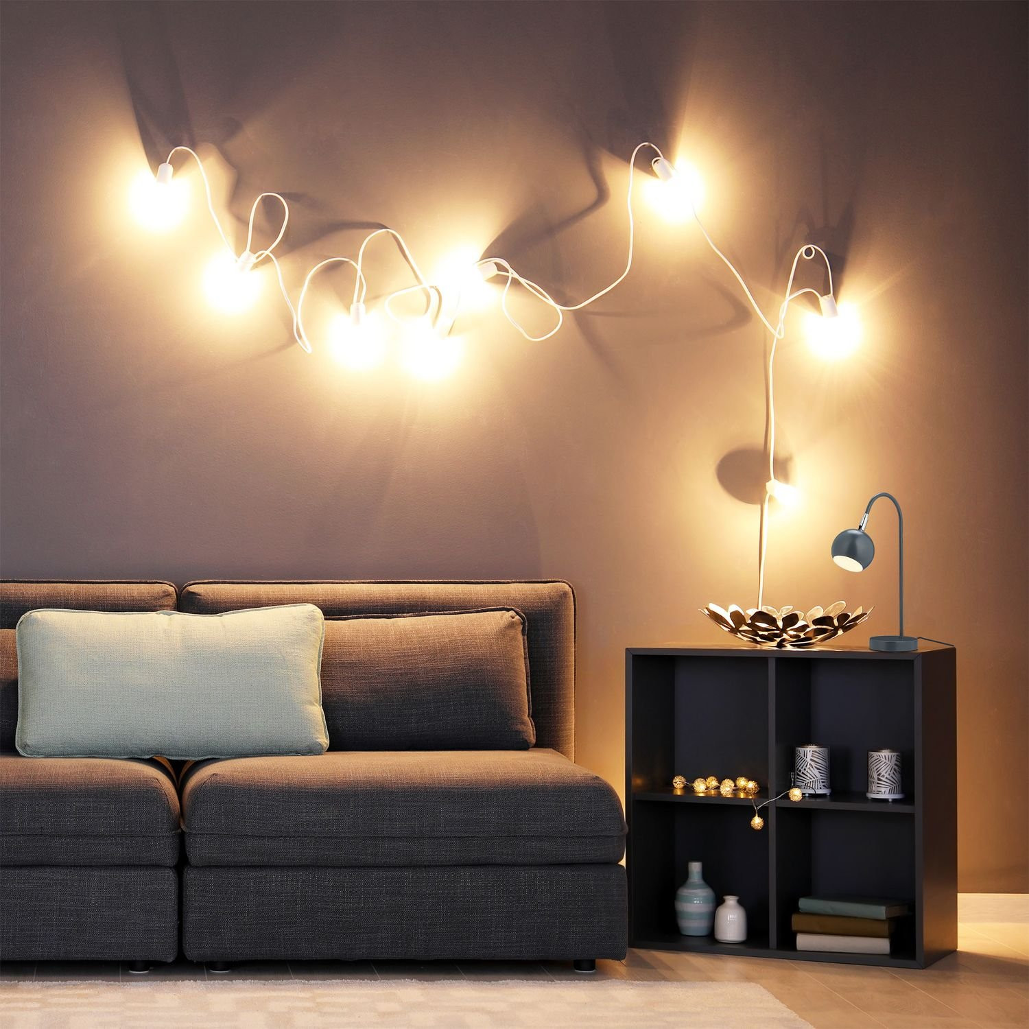 Lampe de bureau grise