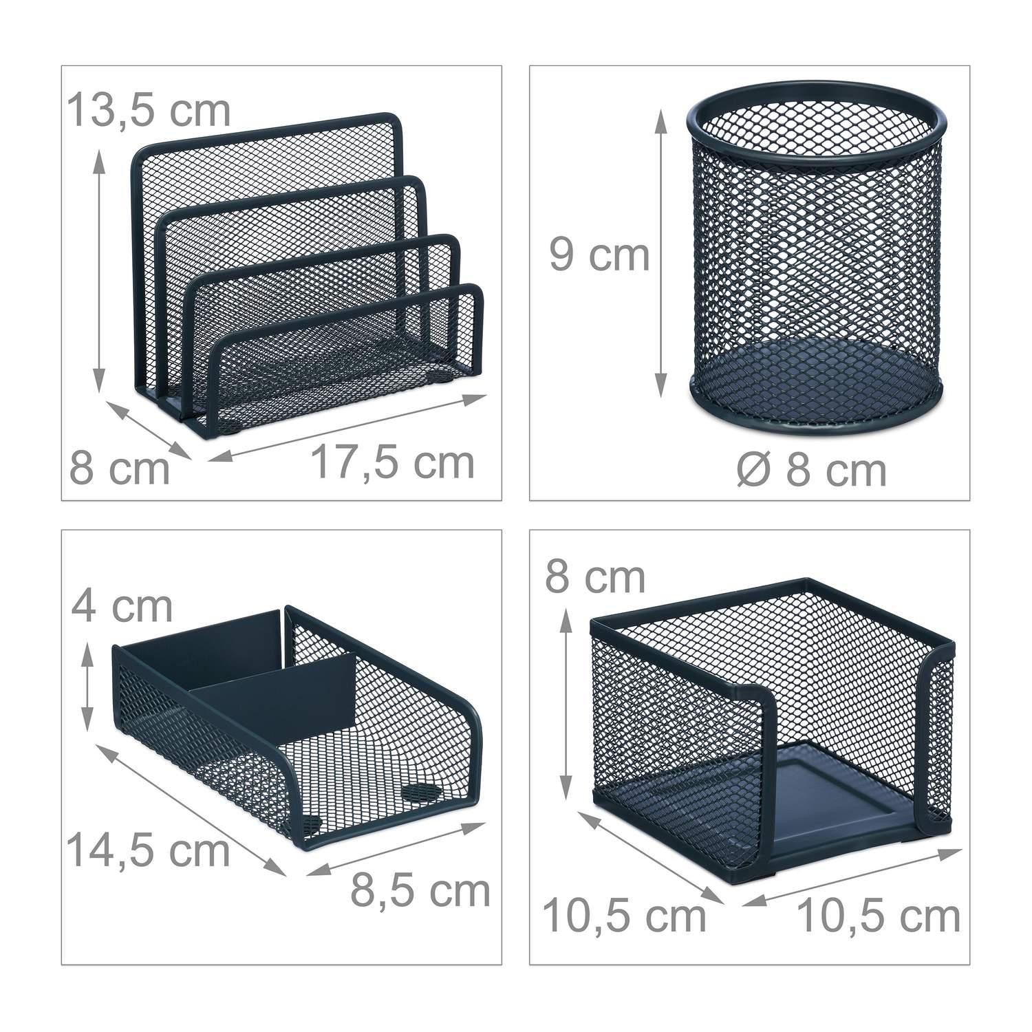 4 Piece Desk Organization Set