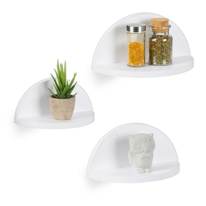 Wandplankenset van 3 wit