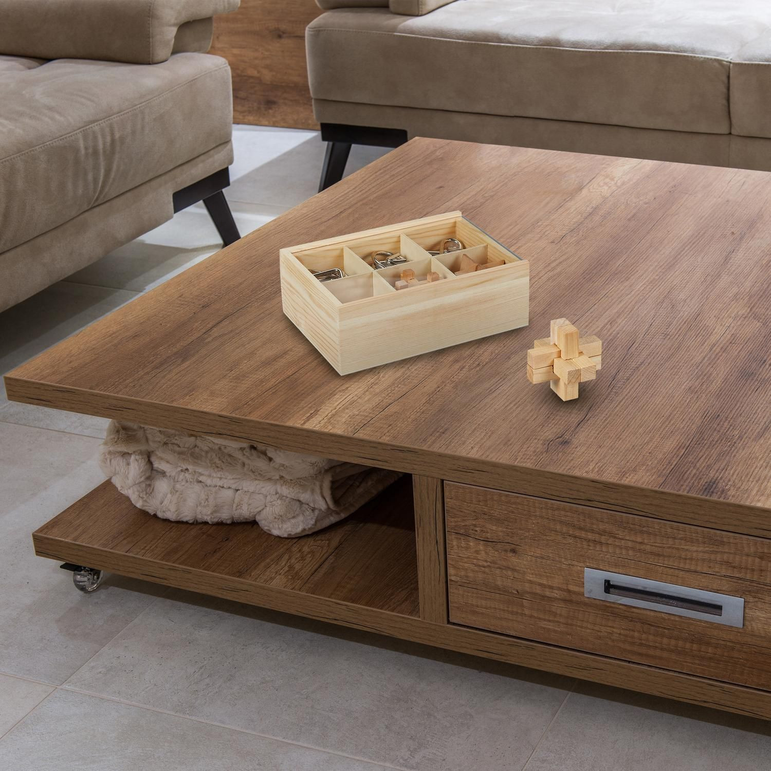 Puzzle in legno e metallo