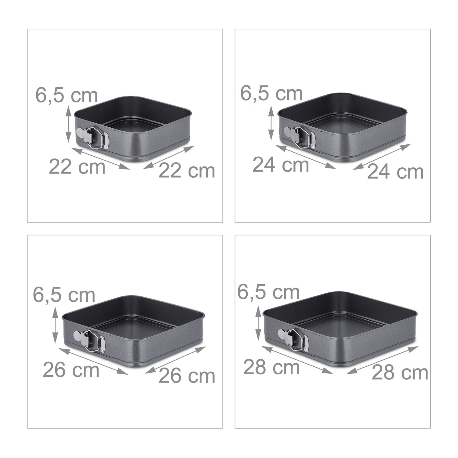 Spring form set of 7 square
