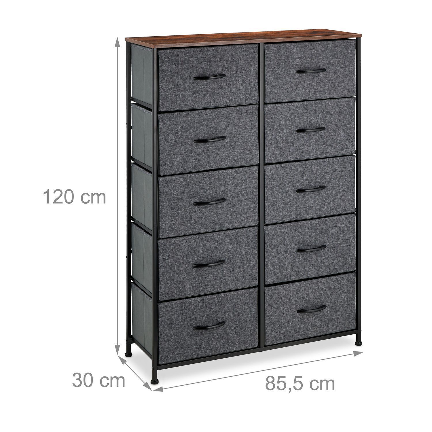 Kommode mit 10 Schubladen