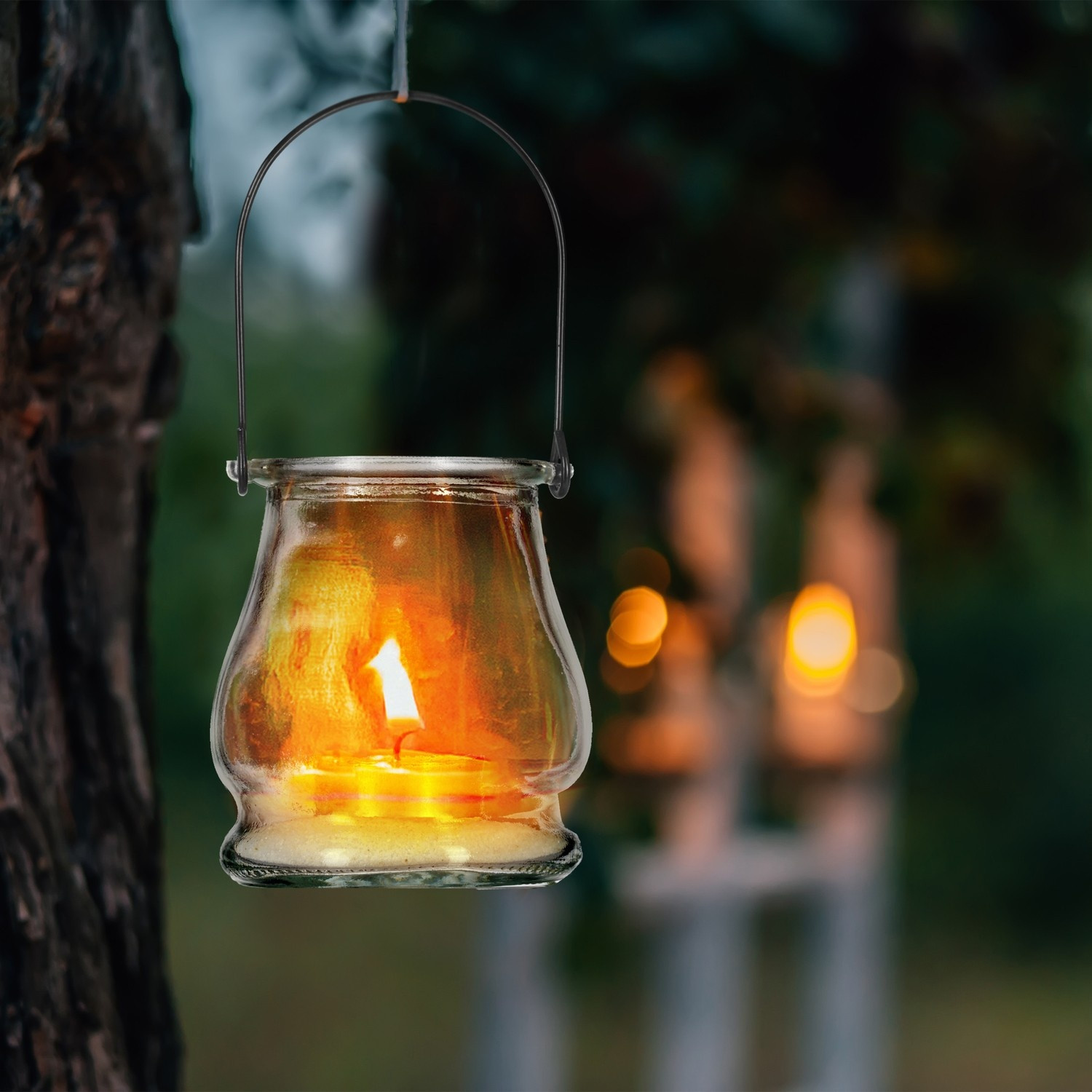 Transparente Windlichter 20er Set