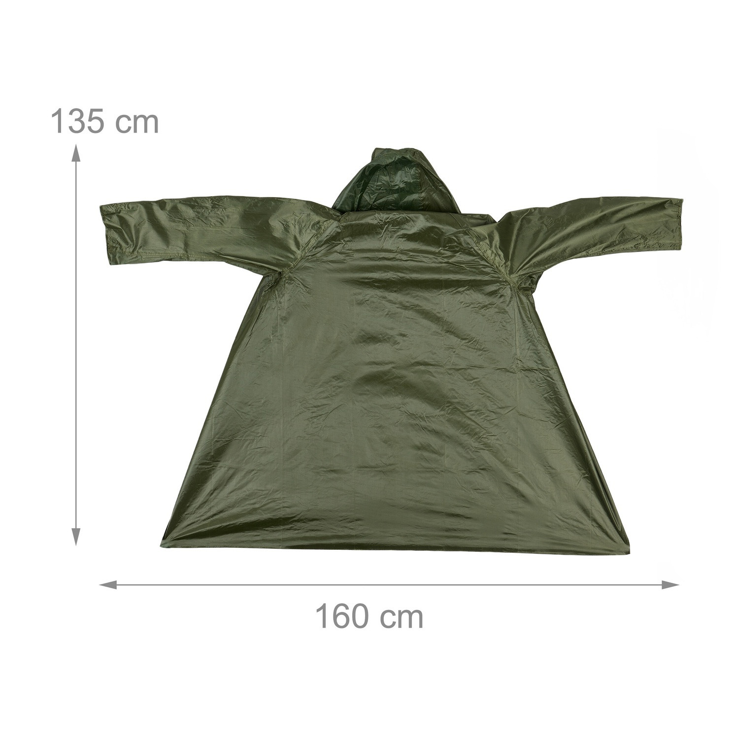 Impermeabile verde scuro
