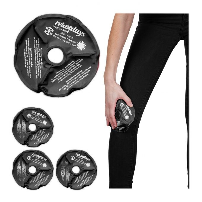 set di 4 ginocchiere in nero