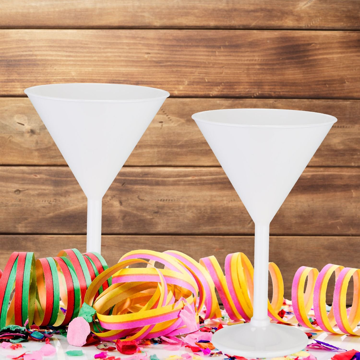 Bicchiere da Martini in plastica, set da 6