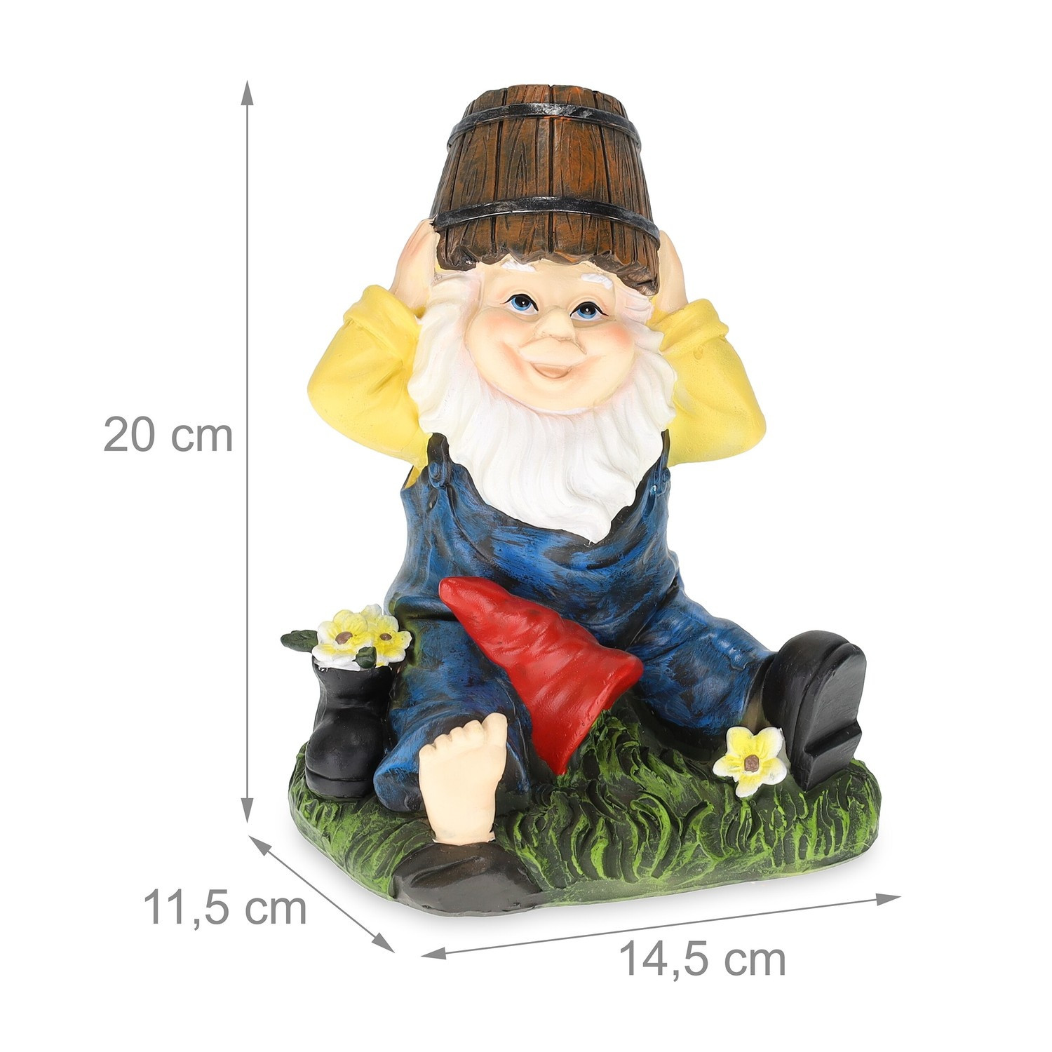 Gartenzwerg mit Wassereimer