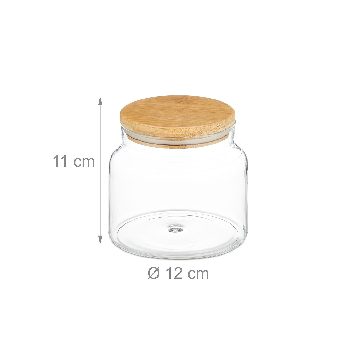 3er-Set Vorratsgläser mit Deckel 800 ml
