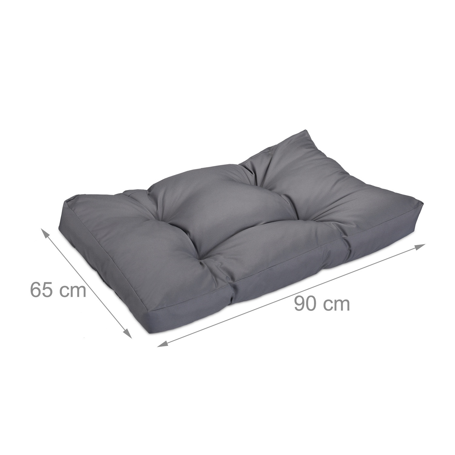 Cama para perro gris