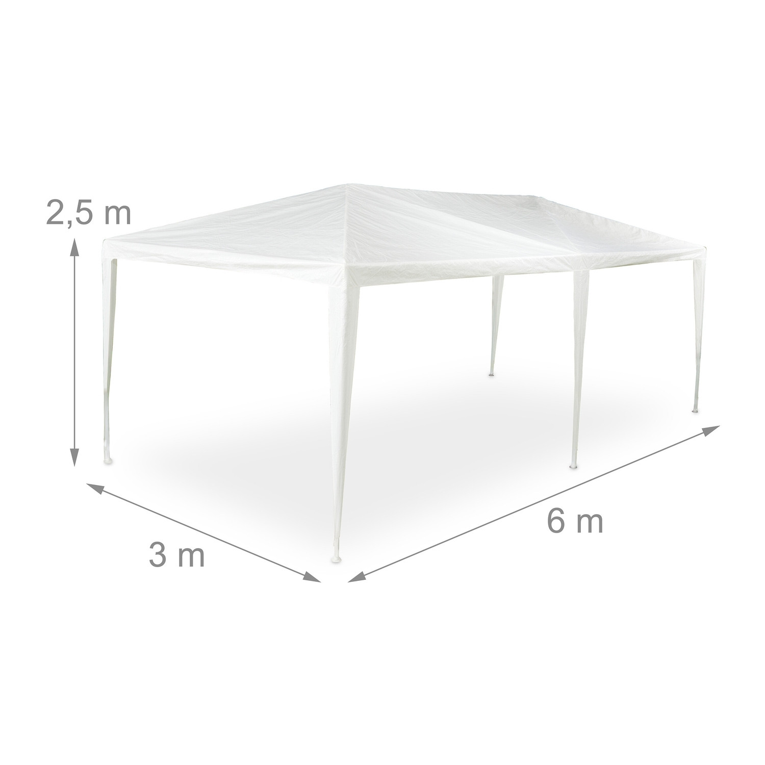 White pavilion 3x6 m
