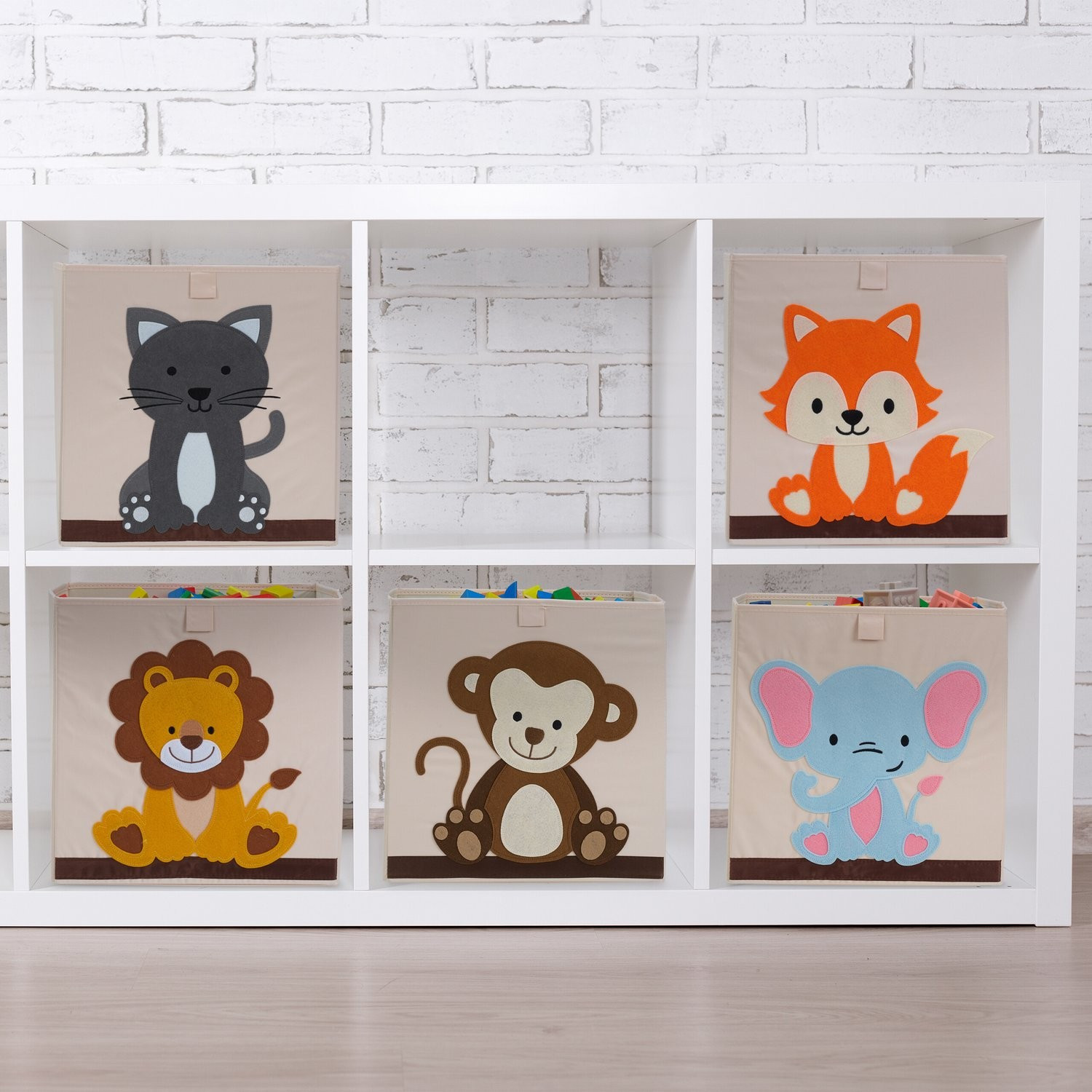 Storage box with fox motif