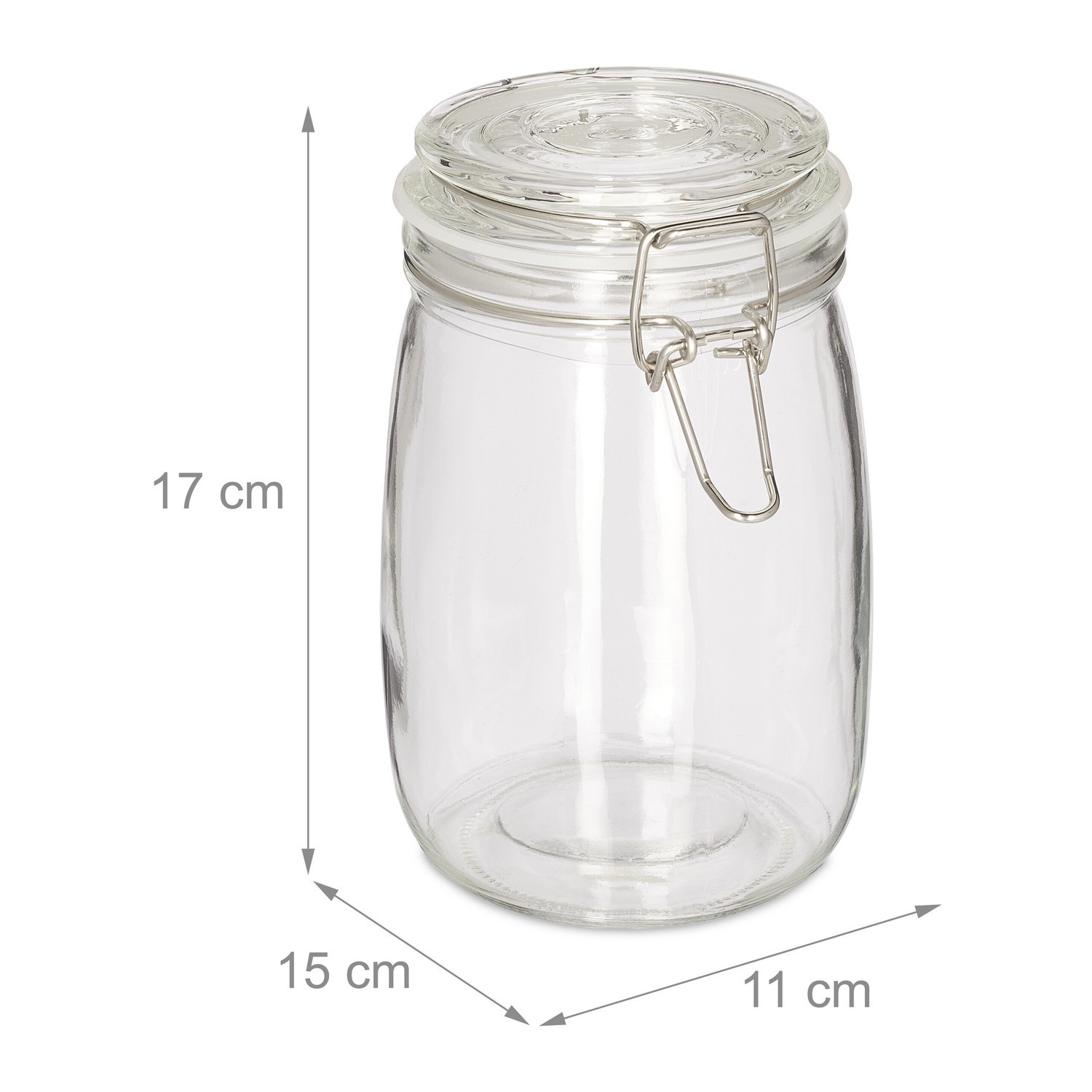 Tarros de conservación de 1000 ml en juego de 6