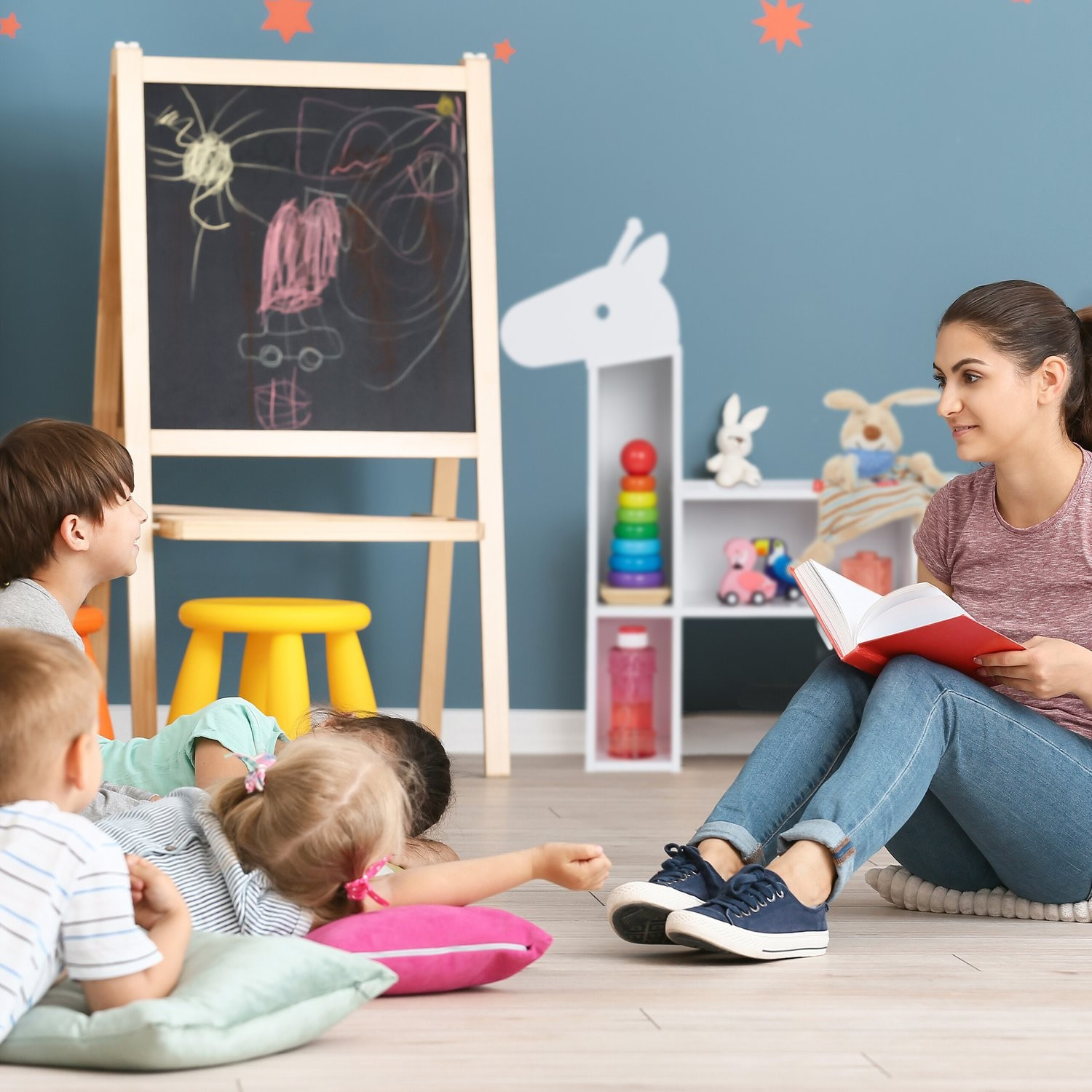Children's shelf Giraffe