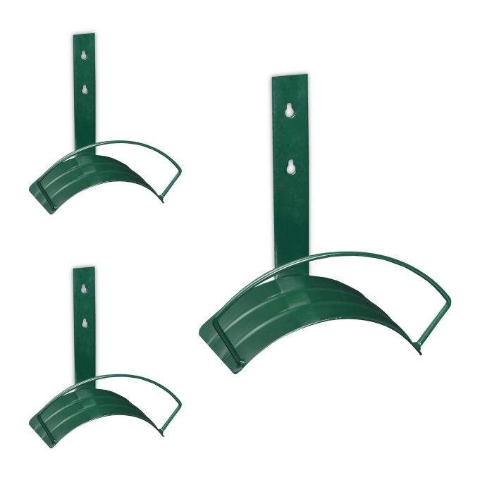 Grüner Schlauchhalter - 3er-Set