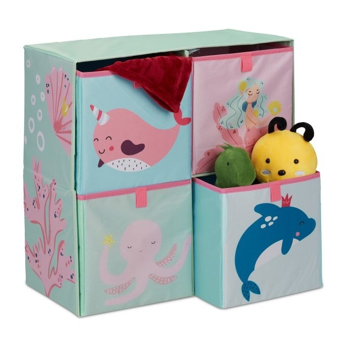 Scaffale per bambini con cassetti