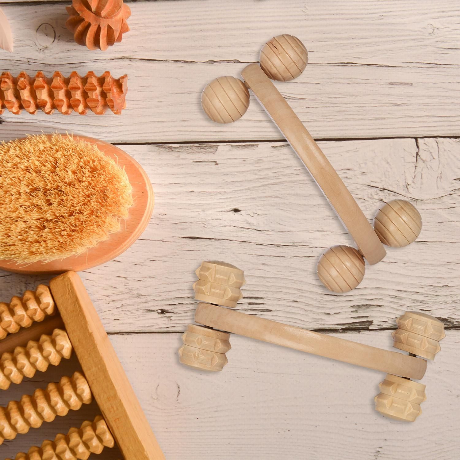 Holzmassageset 2-teilig