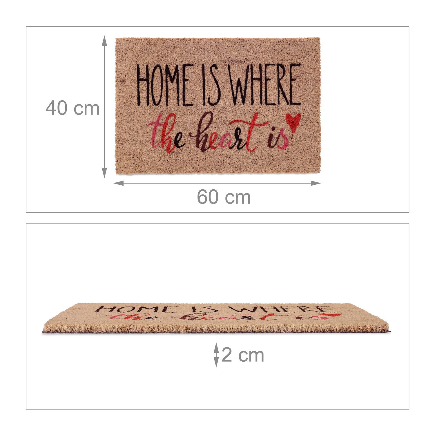 Felpudo de coco "Home"