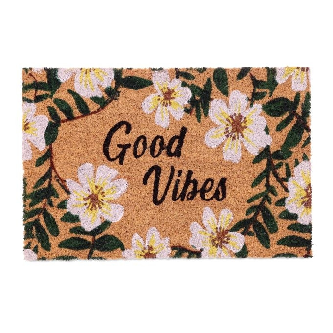 Capacho em Flores de Coco "Good Vibes"